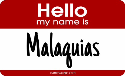 Hello my name is Malaquias png download
