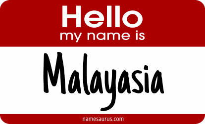 Hello my name is Malayasia png download