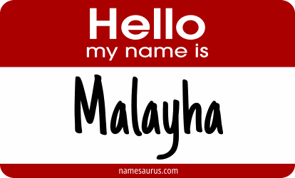Hello my name is Malayha png download