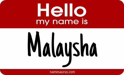 Hello my name is Malaysha png download