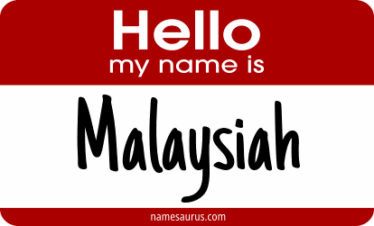 Hello my name is Malaysiah png download
