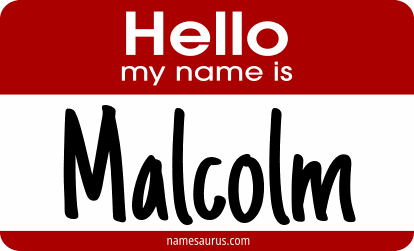 Hello my name is Malcolm png download