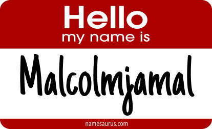 Hello my name is Malcolmjamal png download
