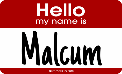 Hello my name is Malcum png download
