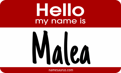 Hello my name is Malea png download