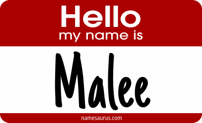 Hello my name is Malee png download