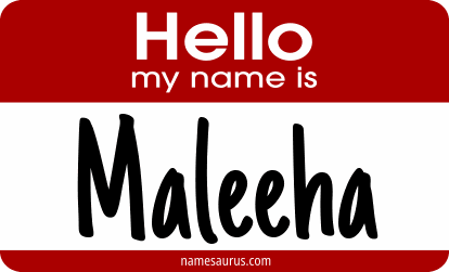Hello my name is Maleeha png download