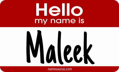 Hello my name is Maleek png download