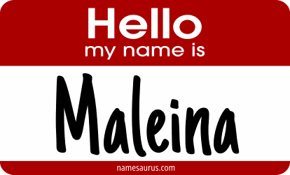 Hello my name is Maleina png download