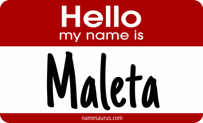 Hello my name is Maleta png download