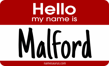 Hello my name is Malford png download