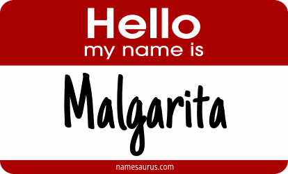 Hello my name is Malgarita png download