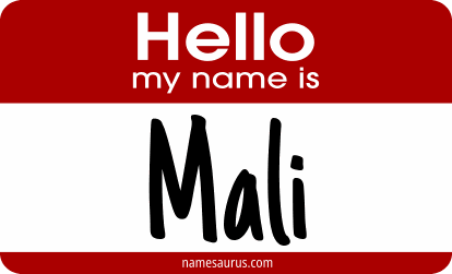 Hello my name is Mali png download