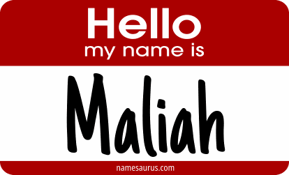 Hello my name is Maliah png download