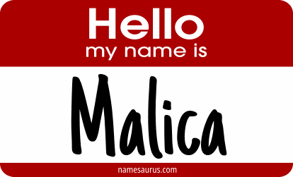 Hello my name is Malica png download