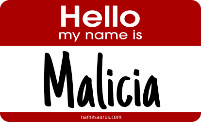 Hello my name is Malicia png download