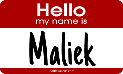 Hello my name is Maliek png download