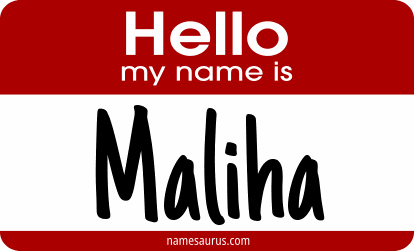 Hello my name is Maliha png download