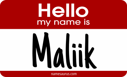 Hello my name is Maliik png download
