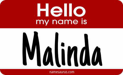 Hello my name is Malinda png download