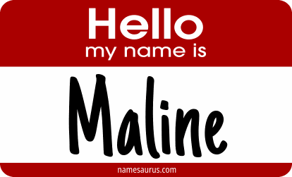 Hello my name is Maline png download