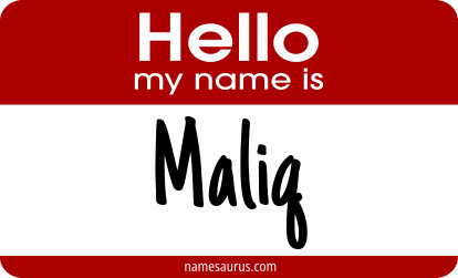Hello my name is Maliq png download
