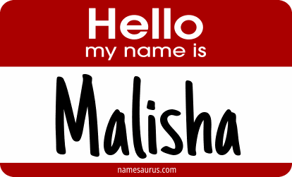 Hello my name is Malisha png download