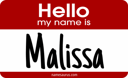 Hello my name is Malissa png download