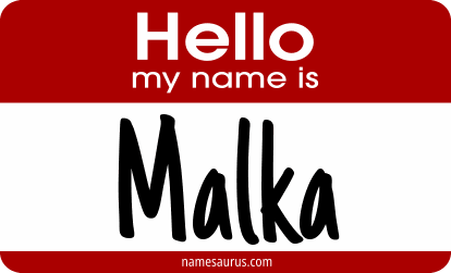 Hello my name is Malka png download