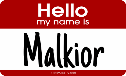 Hello my name is Malkior png download