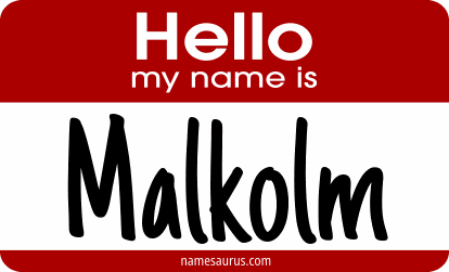 Hello my name is Malkolm png download