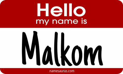 Hello my name is Malkom png download