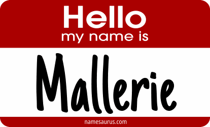 Hello my name is Mallerie png download