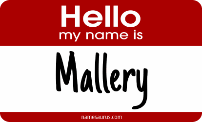 Hello my name is Mallery png download