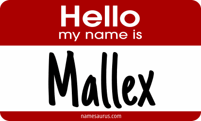 Hello my name is Mallex png download