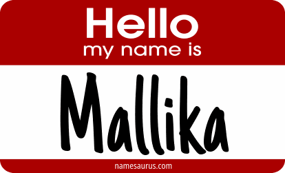 Hello my name is Mallika png download