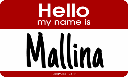 Hello my name is Mallina png download
