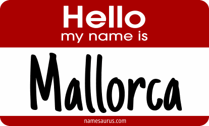 Hello my name is Mallorca png download