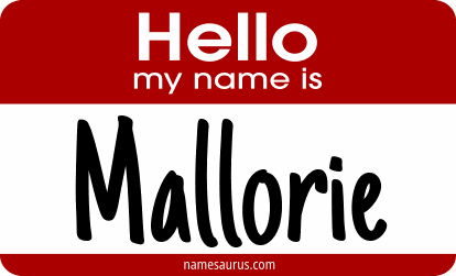 Hello my name is Mallorie png download