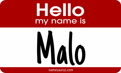 Hello my name is Malo png download