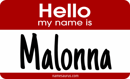 Hello my name is Malonna png download