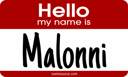 Hello my name is Malonni png download