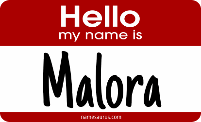 Hello my name is Malora png download