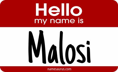 Hello my name is Malosi png download