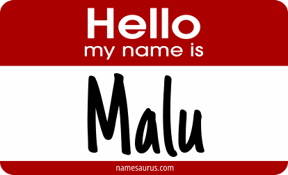 Hello my name is Malu png download