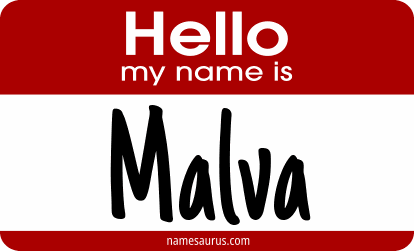 Hello my name is Malva png download