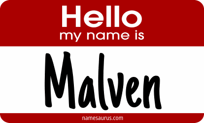 Hello my name is Malven png download