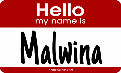 Hello my name is Malwina png download