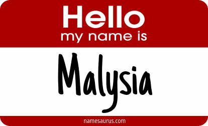 Hello my name is Malysia png download