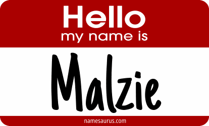 Hello my name is Malzie png download